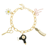 BEAUTY THEME CHARM BRACELET